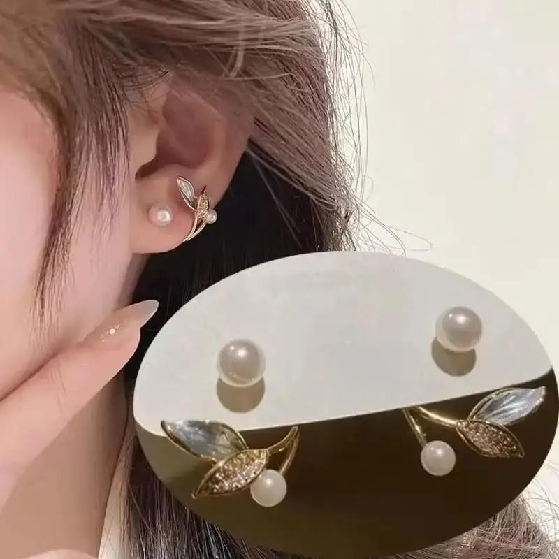 Korean Fashion Zircon Drop Earrings For Women'S Jewelry 2026 Trending New Luxury Women'S'S Geometric Hoop Earrings Pendientes Gifts