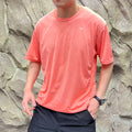 North America Golf Series Reflective Men's Summer New Lightweight Breathable round Neck Sport Quick Dry Short Sleeve T-shirt