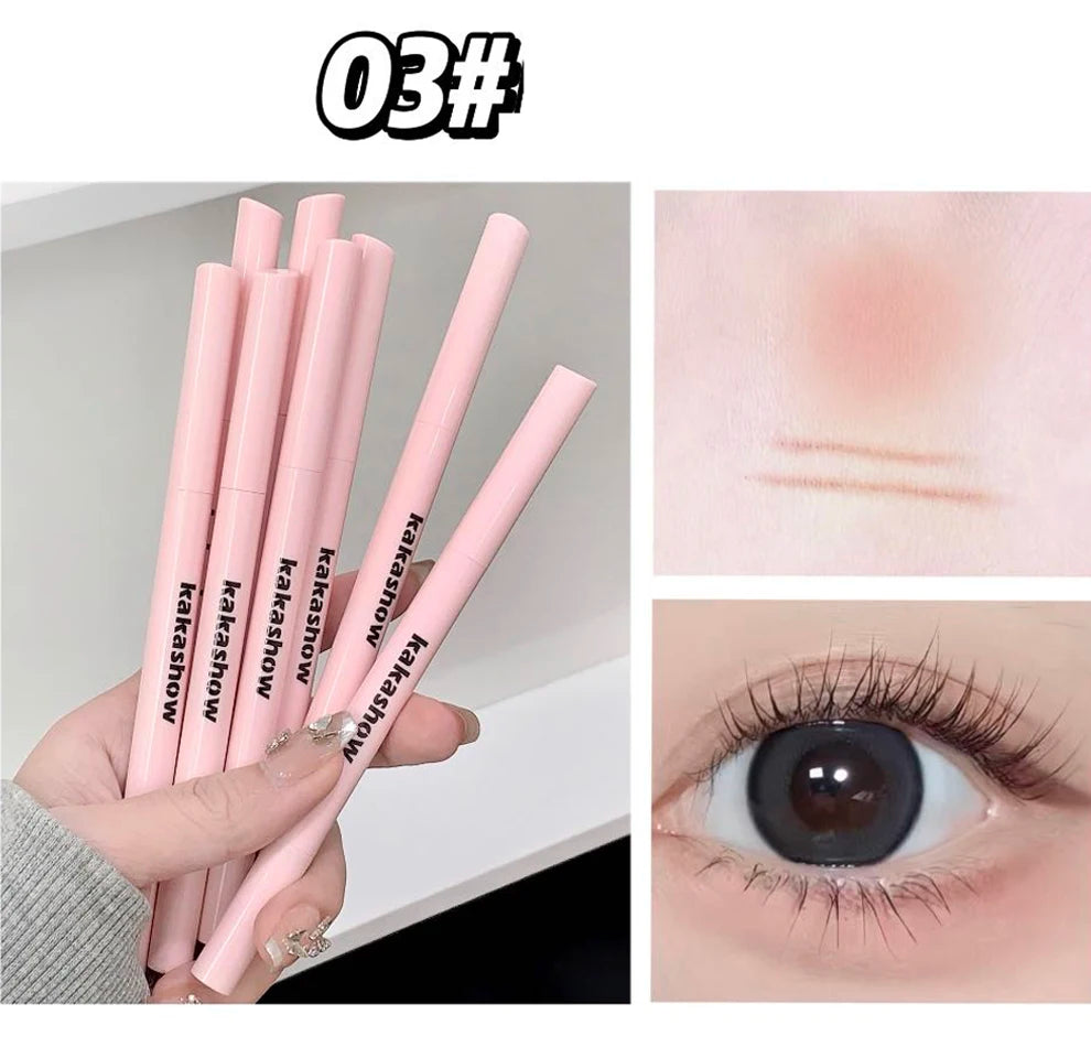 Double-end Lying Silkworm Eyeliner Pencil Diamond Glitter Matte Aegyosal Pen Brightening Cream Shadow Highligher Eye Makeup