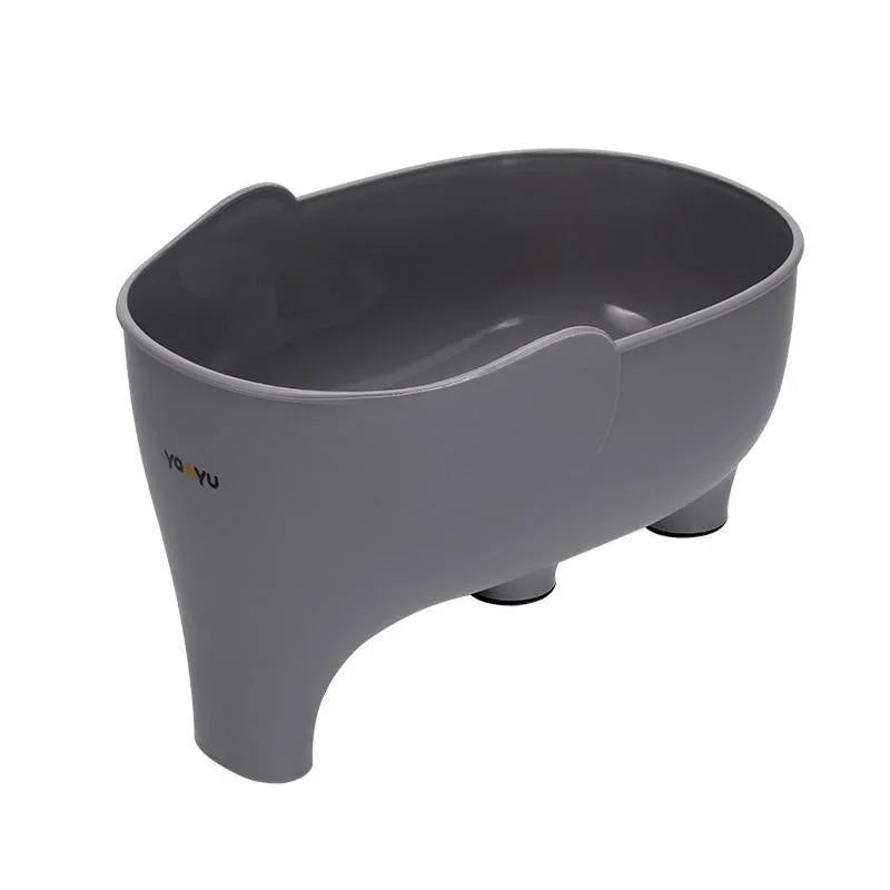 Filtro de canasta para desagüe de fregadero de cocina, filtro de residuos en forma de elefante, cestas colgantes para verduras, escurridor de lavado, estante de almacenamiento