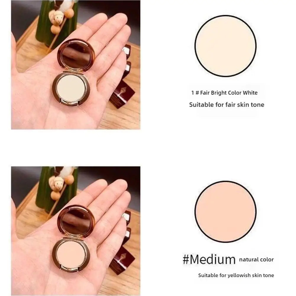 Soft Focus Pressed Powder Long Lasting Oil Control Setting Powder for Women Matte Texture Face Foundation Makeup Tool