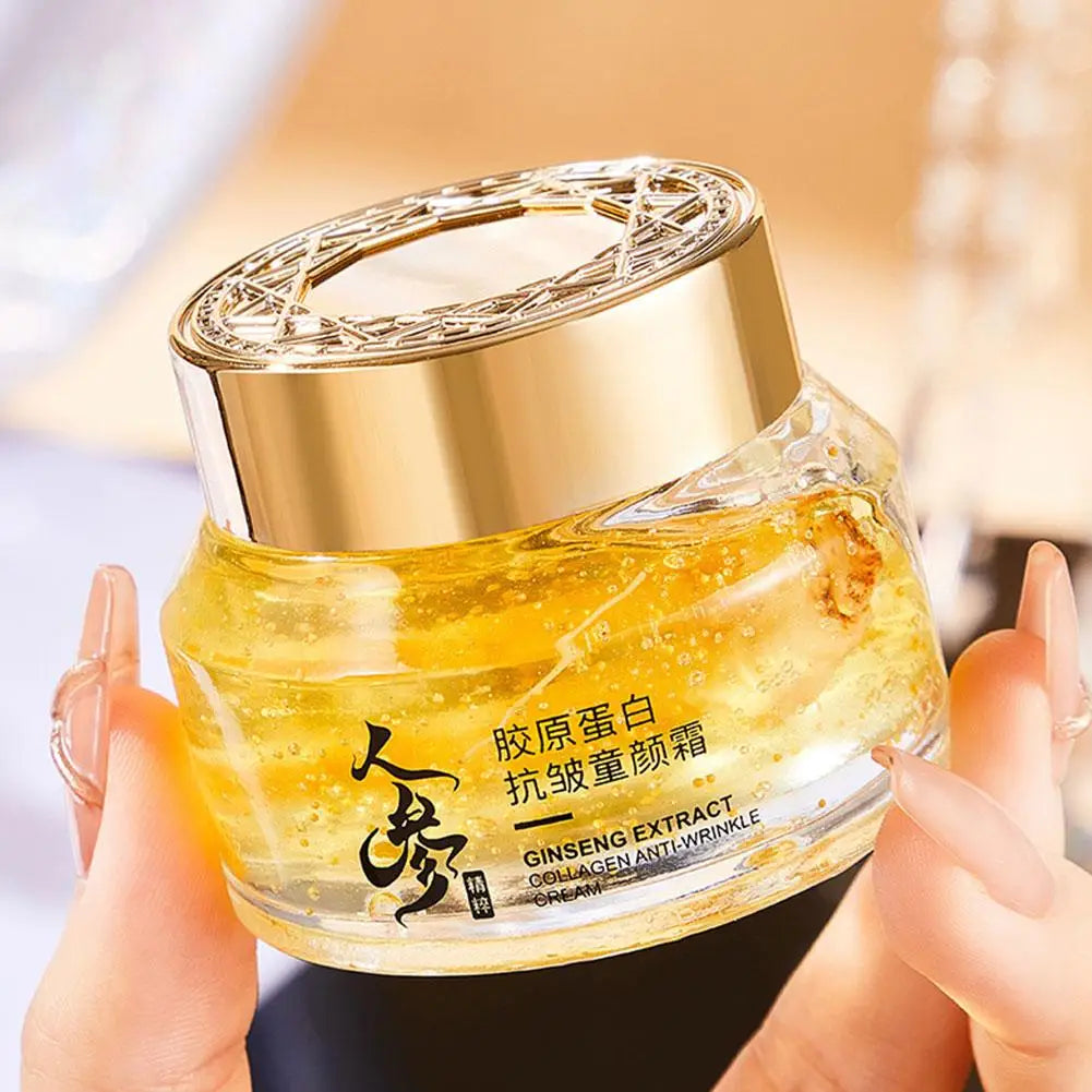 24k Gold Ginseng Face Cream Polypeptide Moisturizing Niacinamide Facial Serum For Skin Care Cream 24k Gold Ginseng Serum