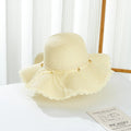 Summer New Children's Sun Hat Kids Wave Large Brimmed Straw Hat and Bag Sets Girls Sunscreen Beach Hats Baby Hand-knitted Cap