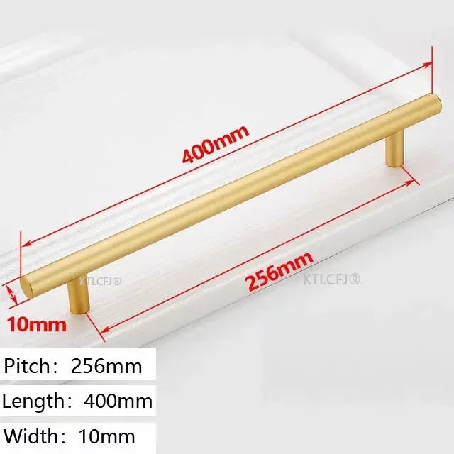 Tirador de armario de cocina cuadrado tipo U dorado, manija de cajón, herraje para puerta de armario, tirador de casa de aluminio de moda europea
