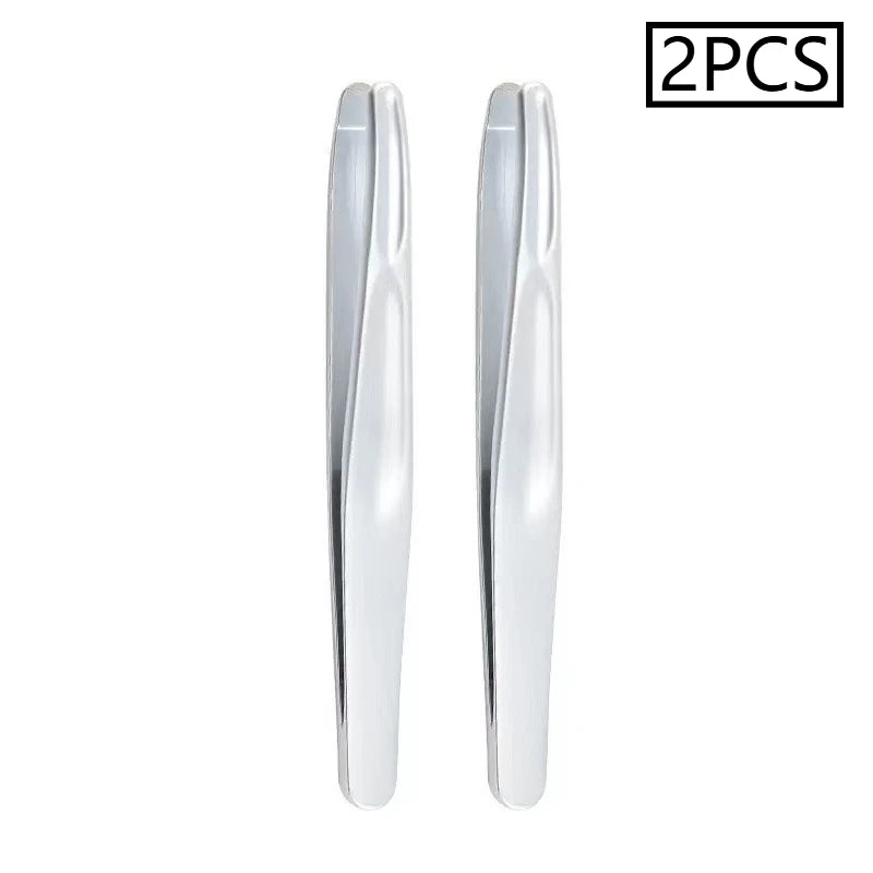 Stainless Steel Eyebrow Clips for Precision Beard and Mustache Trimming Gentle on Light Beige Round Head Tweezers Christmas Gift