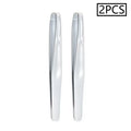 Stainless Steel Eyebrow Clips for Precision Beard and Mustache Trimming Gentle on Light Beige Round Head Tweezers Christmas Gift