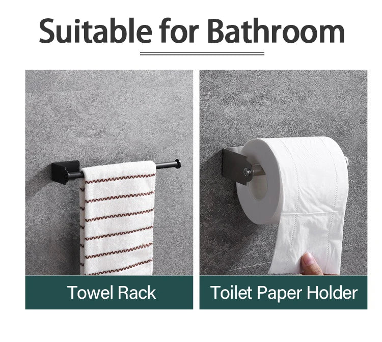 Toallero de cocina de acero inoxidable, soporte para papel de cocina, organizador debajo del fregadero, estante de almacenamiento alargado, accesorios para fregadero SNJ007