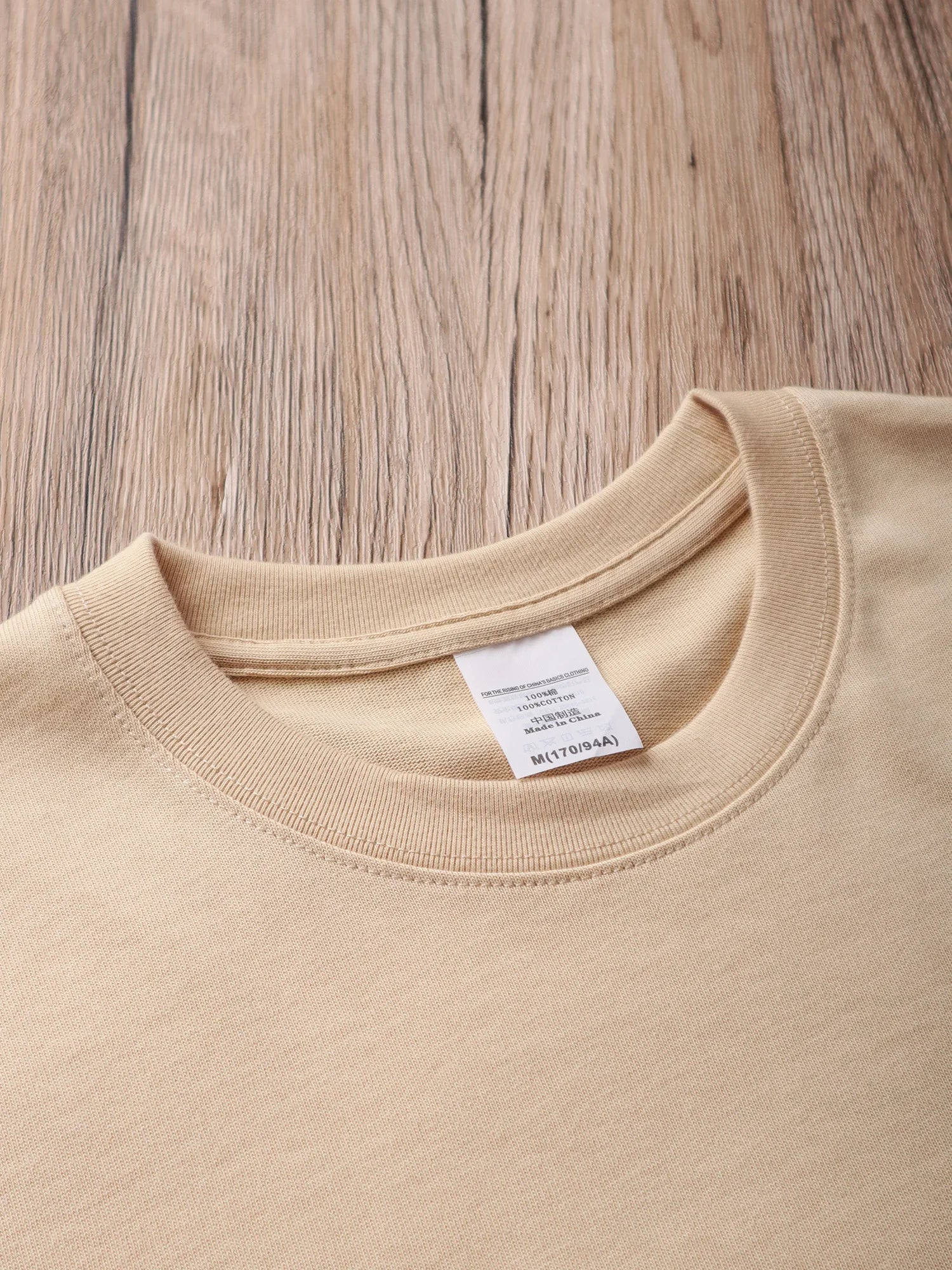 Mens Oversized 9.9oz Cotton Heavyweight Tee Short Sleeve Solid Color Casual For Men