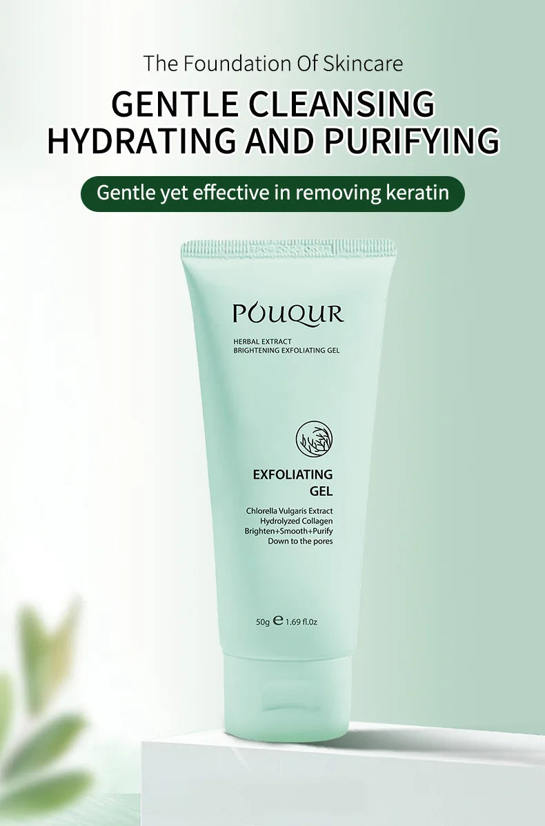Herbal Exfoliating Gel Cream Moisturizer Face Body Scrub Gel Deep Cleansing Moisturizing Facial Exfoliator Peeling Face Scrub