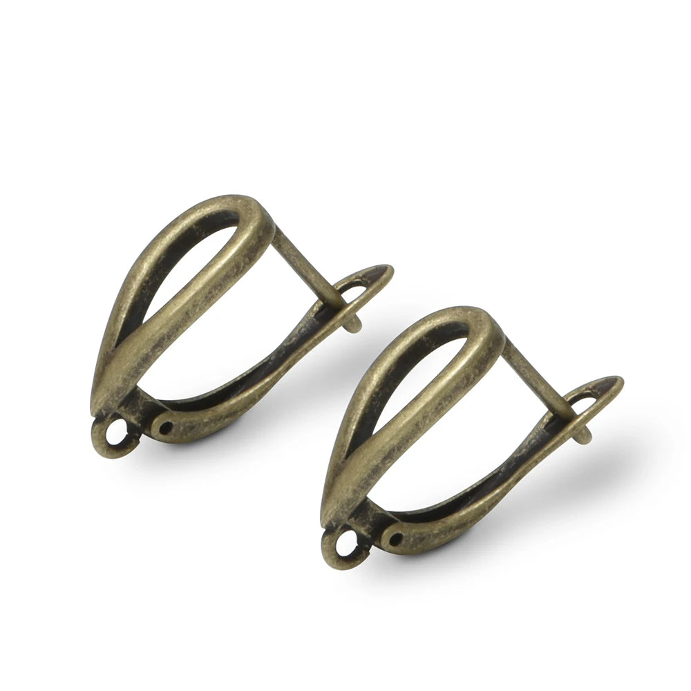 1 Pair New Antique Bronze Earrings Findings For Diy Woman Jewelry Earring Hooks Accessories Handmade Making Supplies