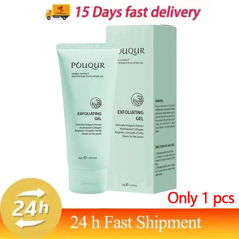Herbal Exfoliating Gel Cream Moisturizer Face Body Scrub Gel Deep Cleansing Moisturizing Facial Exfoliator Peeling Face Scrub