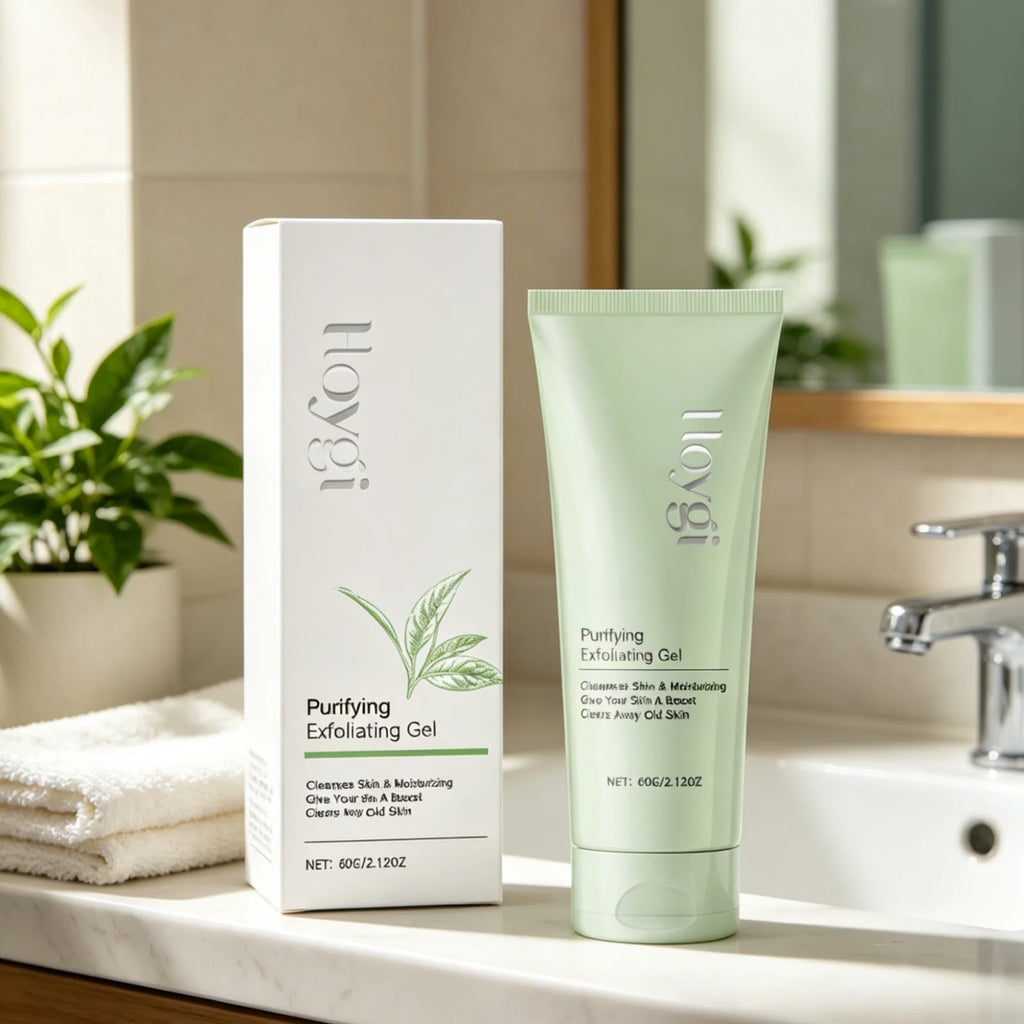 Hoygi Purifying Exfoliating Gel Remove Dead Skin Shrink Pores Oil Control Remove Blackheads Nourishing Face Exfoliating Gel 60g