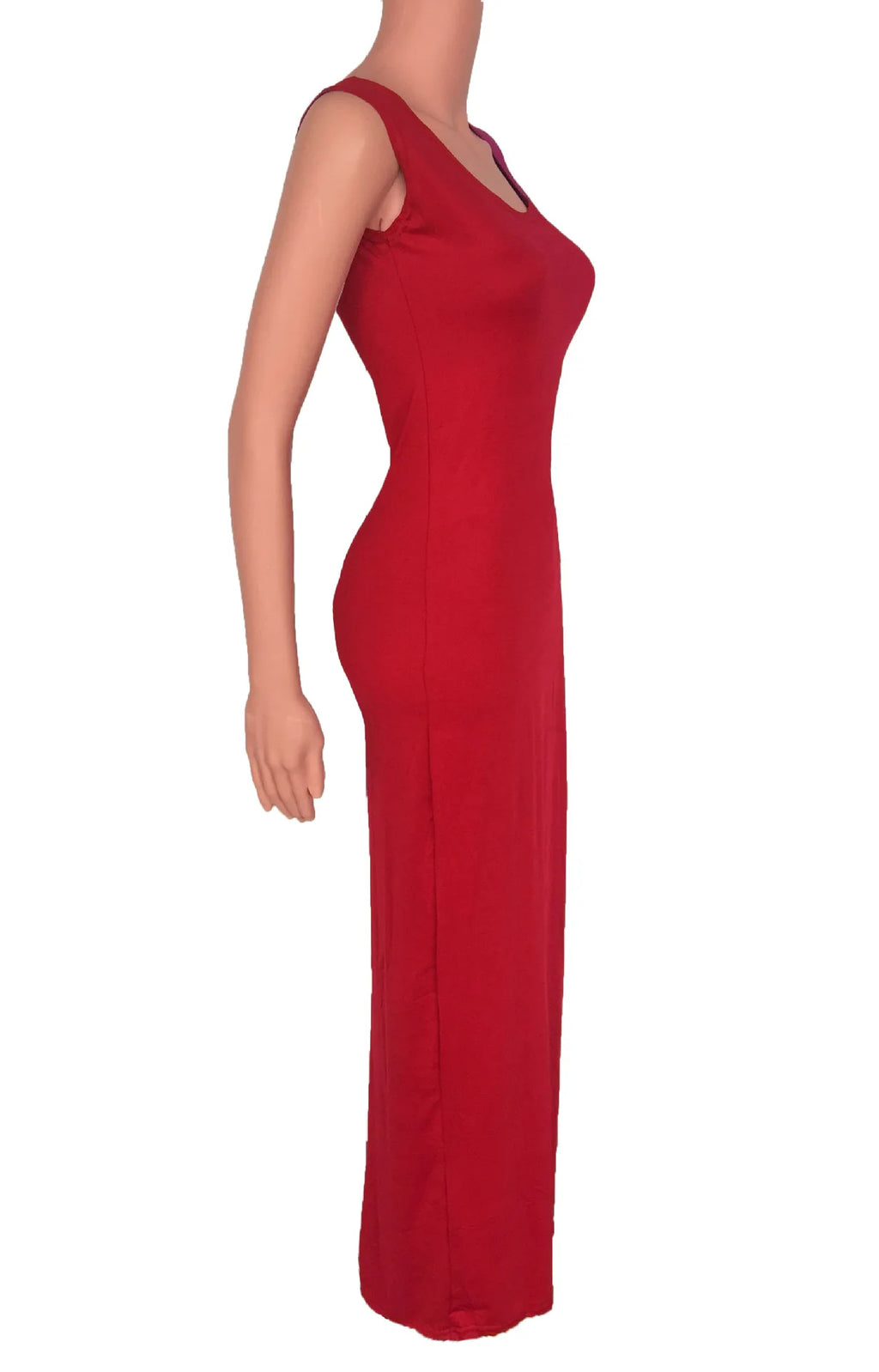 Sexy Solid Color Slim Bodycon Long Maxi Dress Women Elegant Sleeveless Skinny Dress Club Party Vestidos