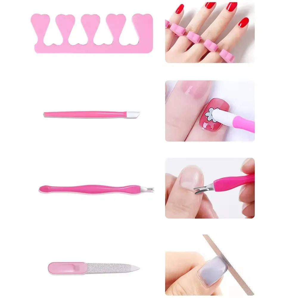 LINMANDA Kit profesional de taladro eléctrico USB para uñas con lima y pulidor, lámpara de uñas UV LED, secador de manicura en gel, kit de inicio de acrílico