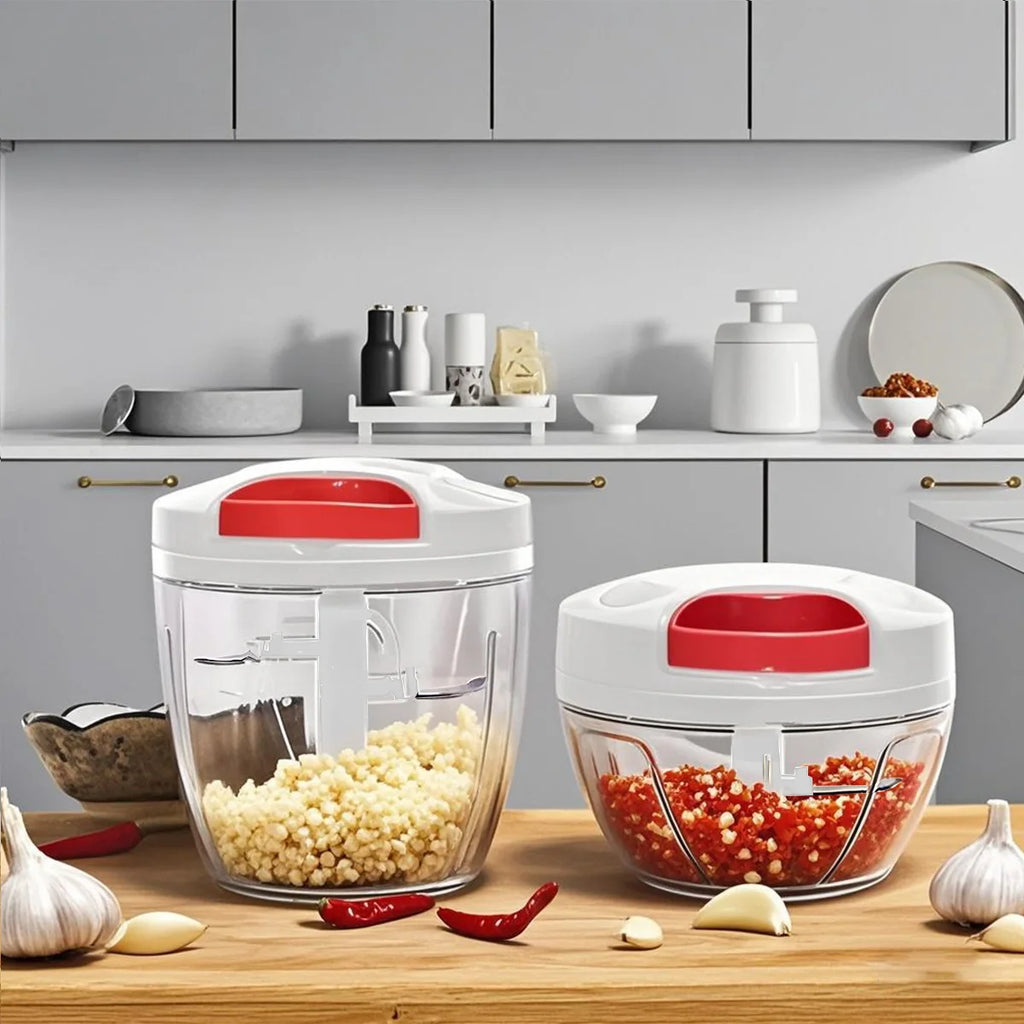 600/1000ml Manual Food Chopper Hand Pull String Vegetable Cutter Onions Garlic Chopper Fruits Herbs Nuts Kitchen Food Processor