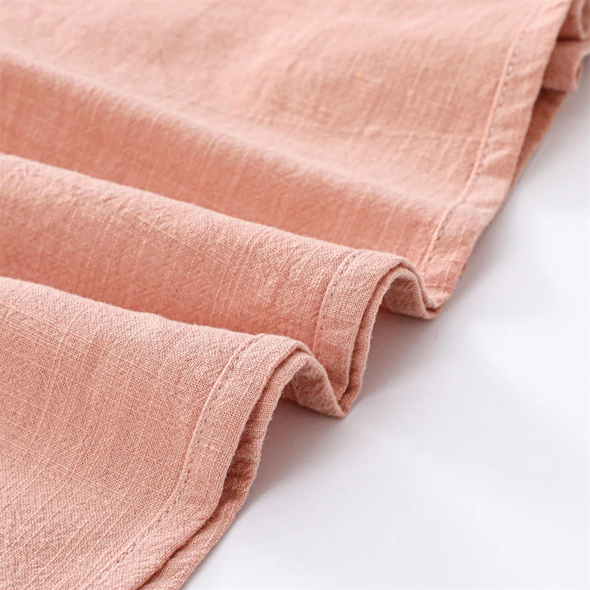 Children's Flying Sleeve Cotton Dress Girls' Skirt Summer Clothing Solid Color Short Ins