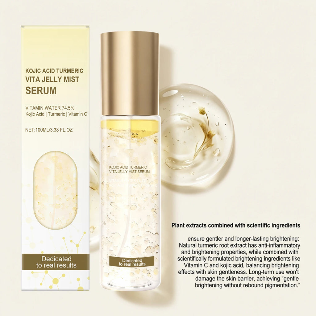 Jelly Mist Serum Brightening Firming Hydrating Face Spray Smoothing Facial Hyaluronic Acid Collagen Moisturizing Skincare Set