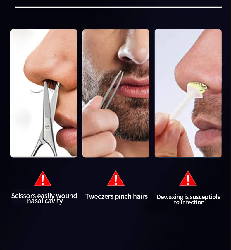 Mini Pocket Nose Hair Trimmer Painless Clipper Nose Ears Hair Eyebrow Waterproof Portable Trimmer For Men Women