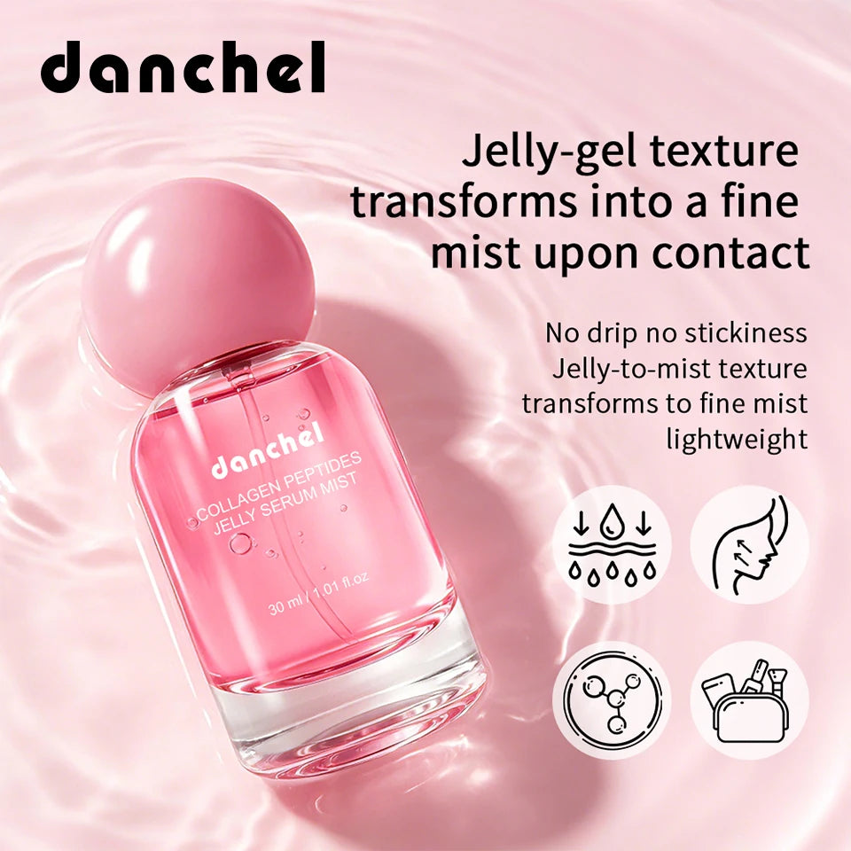 Collagen Peptide Jelly Essence Spray Deep Hydrating Gel Mist Soothing Repair Facial Toner Non-Sticky For Dry Sensitive Skin