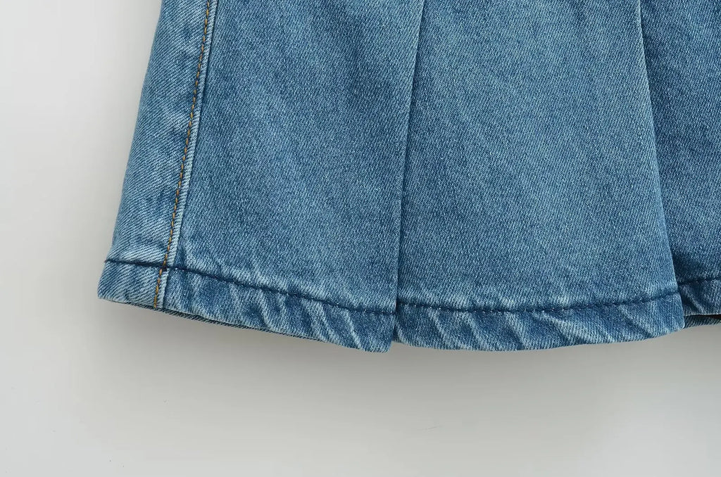 4 colors 2025 Y2K Low Waist Pleated Mini Skirt American Retro Women Package Hips Ruffles Short Skater Skirts With Shorts lining