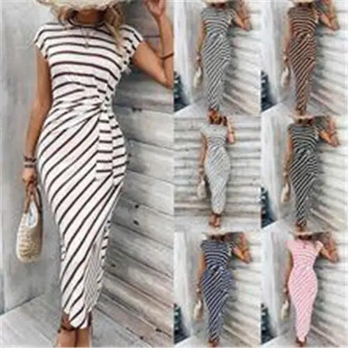 Bohemian Pure Color Side Slit  Skirt Women's Fashion Summer New Arrival Cross-Border mid Waist H-Shape PVC Fabric Skirt