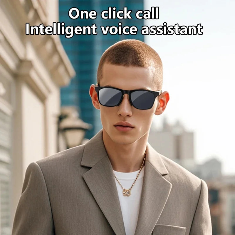 Lenovo 2026 New AI Smart Glasses Touch Control Photo Camera Recording Translator Voice Assistant Music Play Wireless Sunglasses