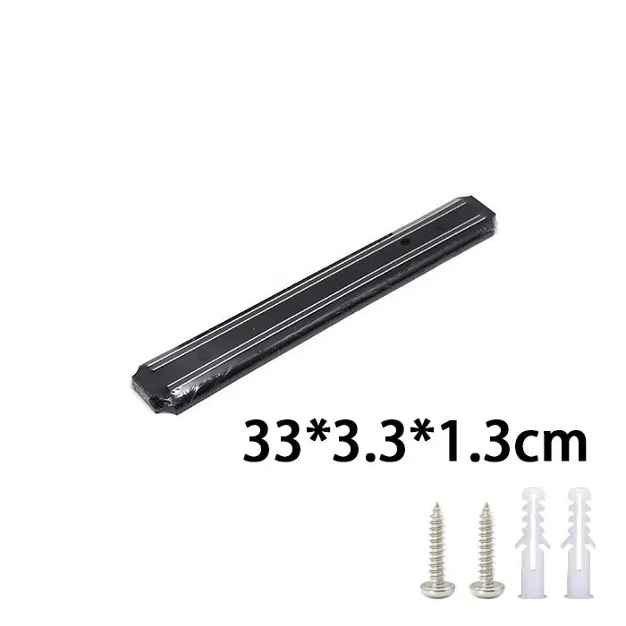 Soporte magnético para cuchillos, montado en la pared de la cocina, herramientas, absorbente, estante simple multifuncional, tira de plástico