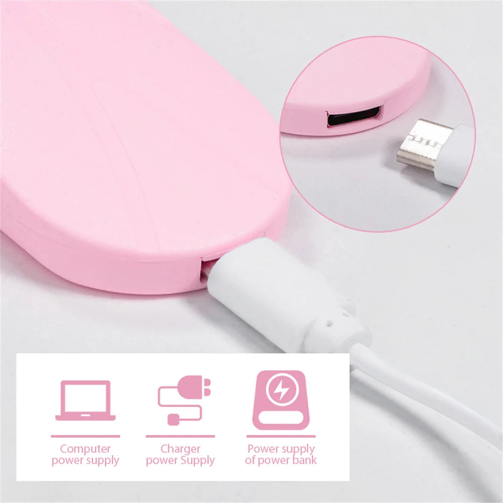 LINMANDA Mini Nail Dryer Lamp 6W LED UV Portable Nail Dryer Curing Lamp Light for Gel Based Polish with 45s/60s Timer Setting