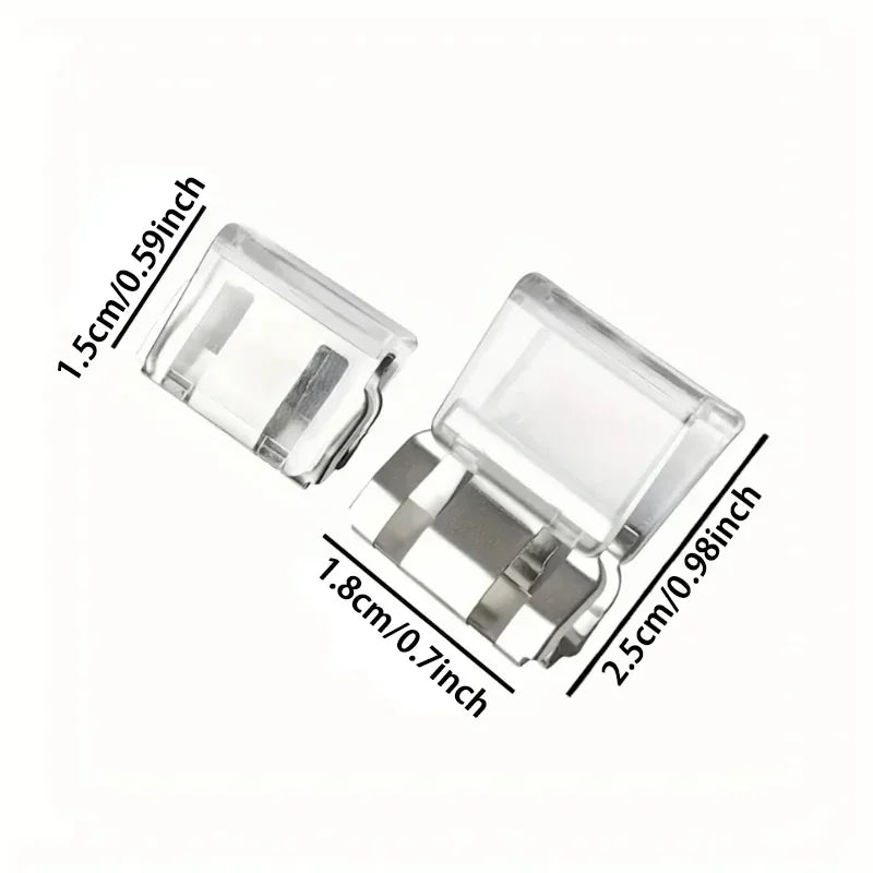 1-20pcs Multi-Function Leg Edge Clips Invisible Trouser Legs Fixing Clips for Instant Shortening,Transparent and Decorative