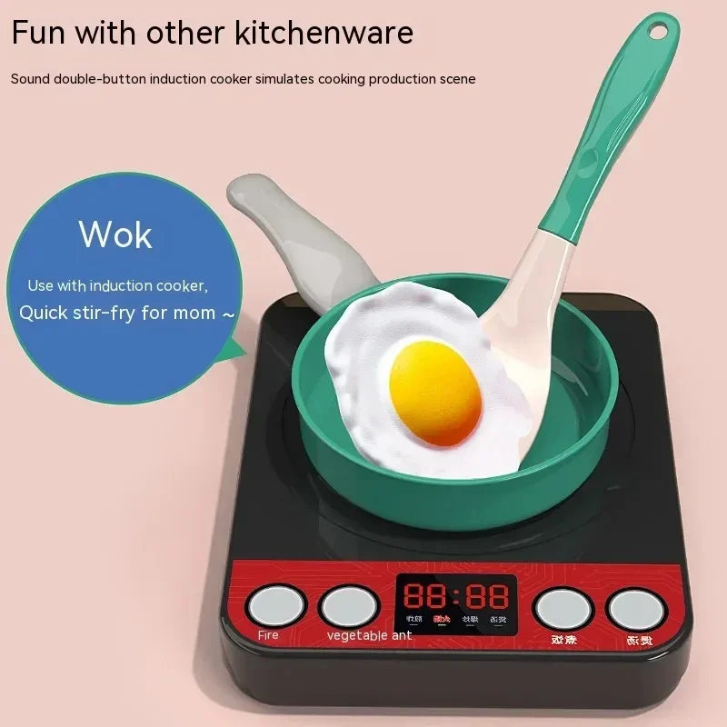 Juego de juguetes de cocina para niños de 92/69/59 piezas, kit de accesorios de cocina de juego con ollas de juego, comida de juguete de simulación, regalo para niñas y niños pequeños