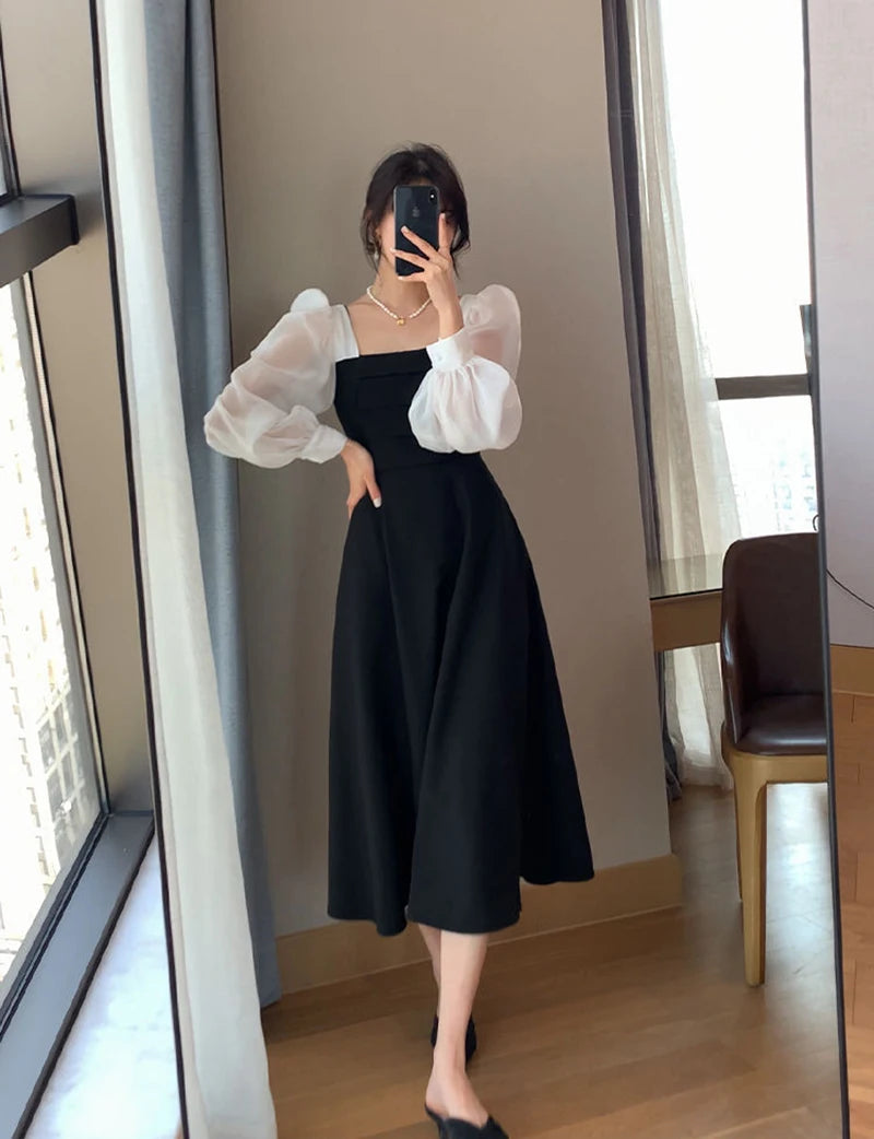 Women's Elegant Chiffon A-Line Dress