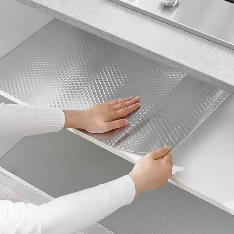 Pegatinas de pared de cocina resistentes a altas temperaturas, pegatinas a prueba de aceite, impermeables para gabinetes, estufas, papel de aluminio