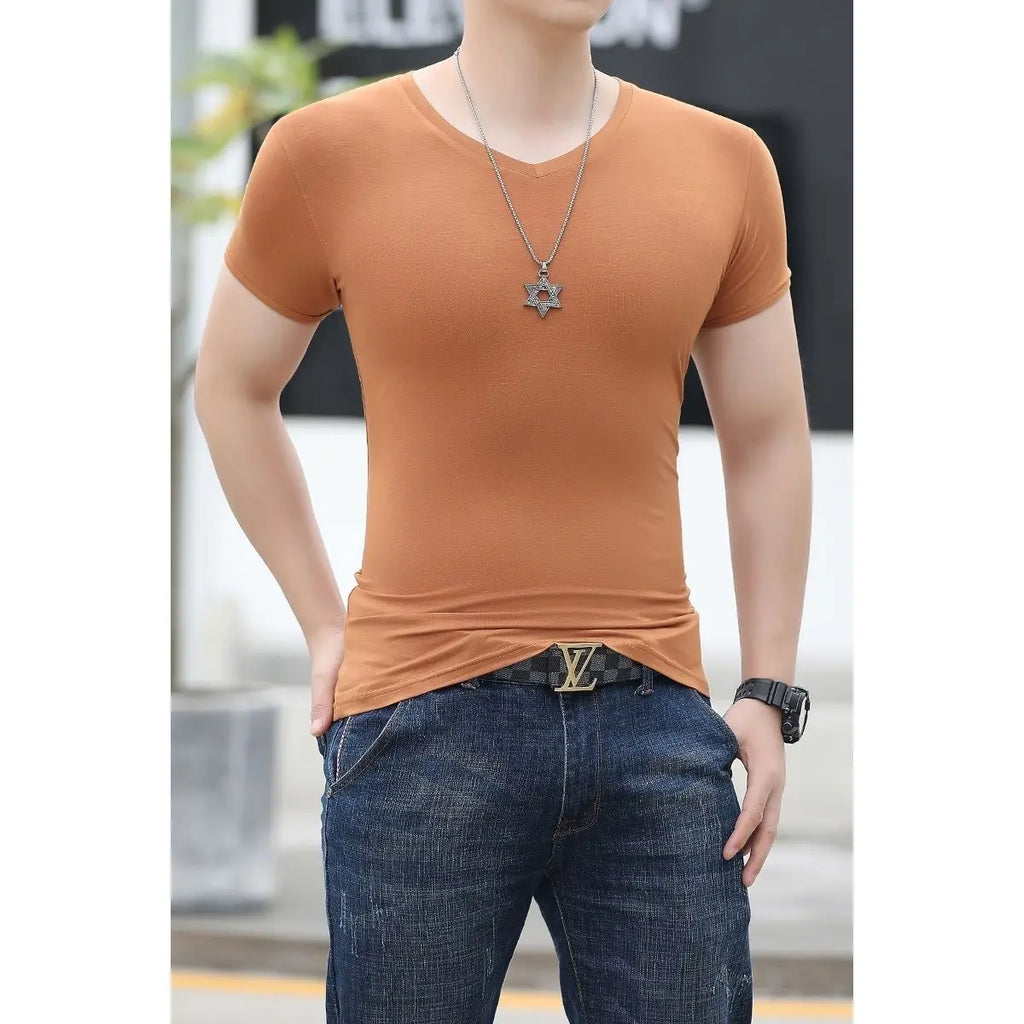 New Arrival:Fashion Men's Top Oversized 6XL T-Shirt for Men's Clothing Soft Breathable Modal Slim Sport Casual WearTank Tops man