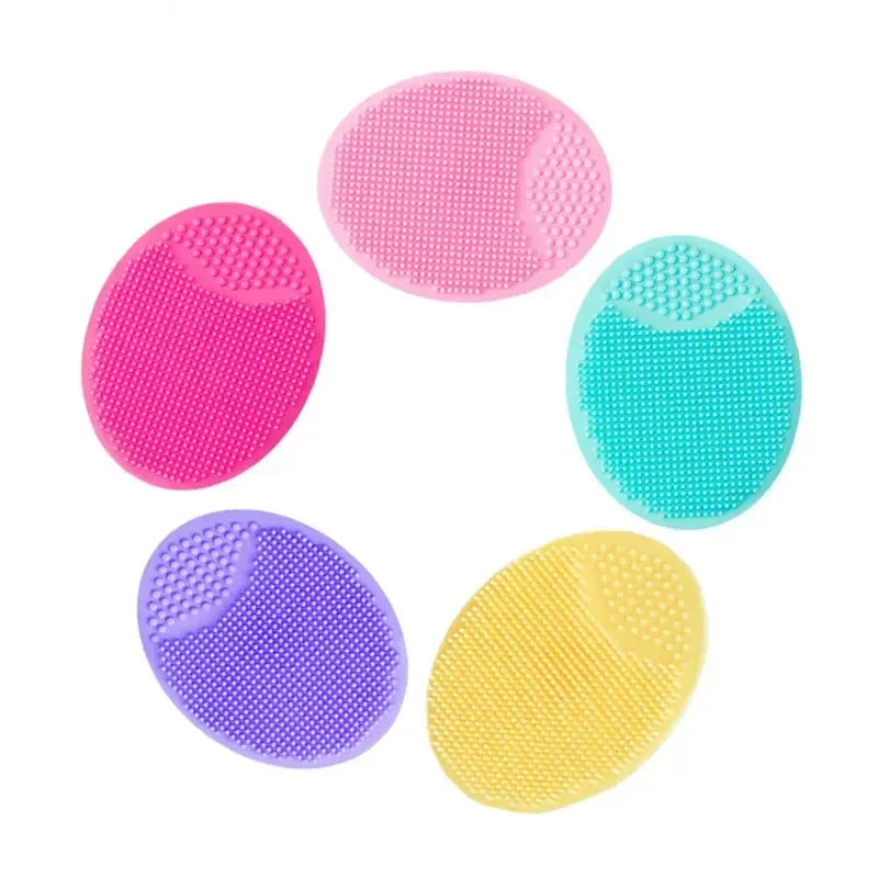 1/4pcs Silicone Face Scrubber Facial Cleansing Brush Face Exfoliator Blackhead Acne Face Wash Brush for Deep Cleaning Skin Care