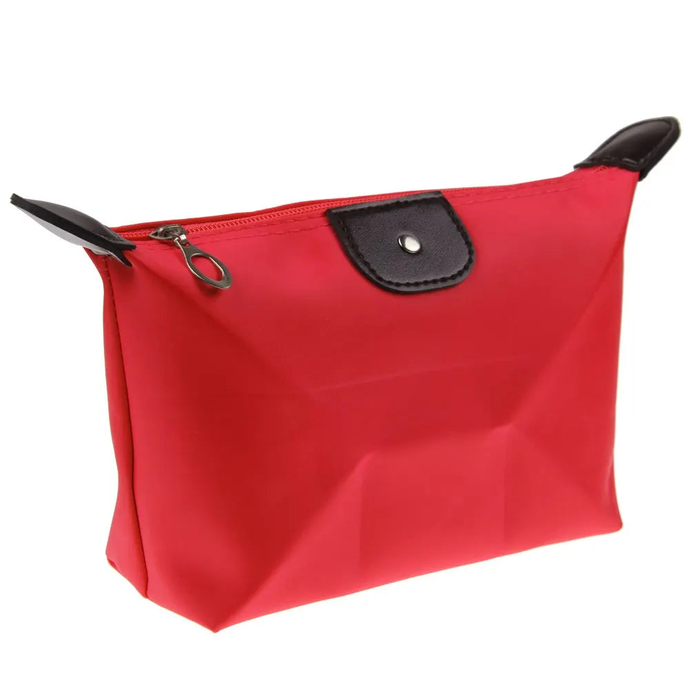 Korean Dumpling Cosmetic Bags Travel Handbag Portable Women'S Makeup Holder Toiletry Pouch Waterproof Candy Colored Beauty Purse
