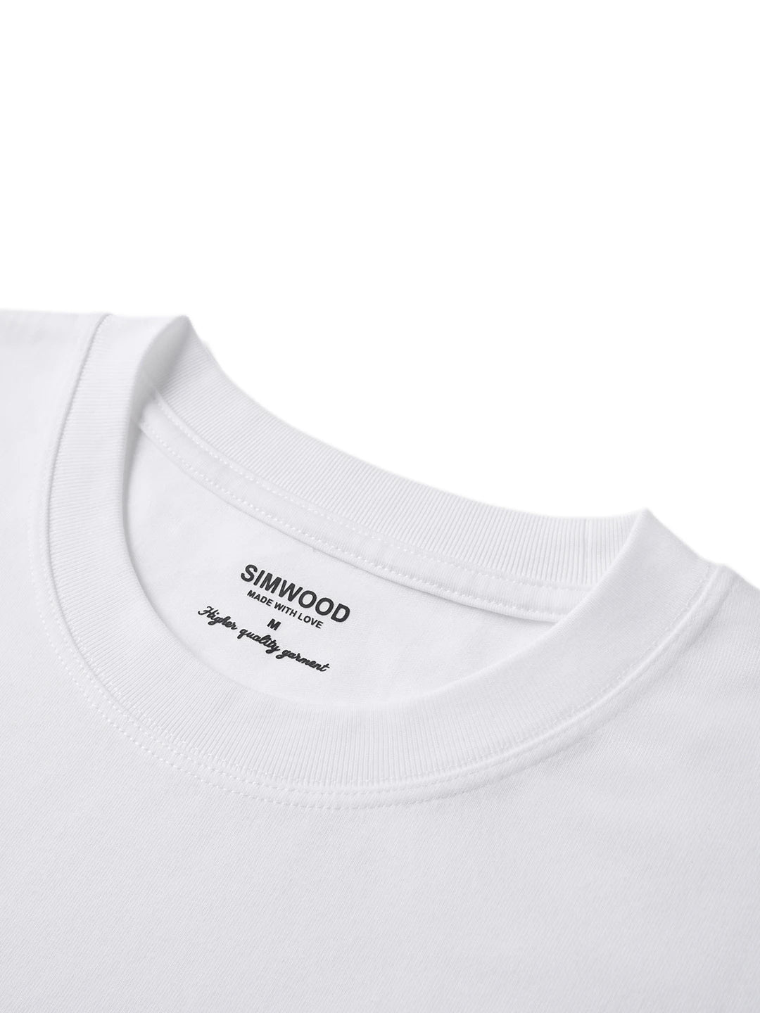SIMWOOD Men's 230gsm Cotton Sorona Blend Soft Breathable T-Shirt Men Loose Fit Short Sleeve Tee Casual Summer Top