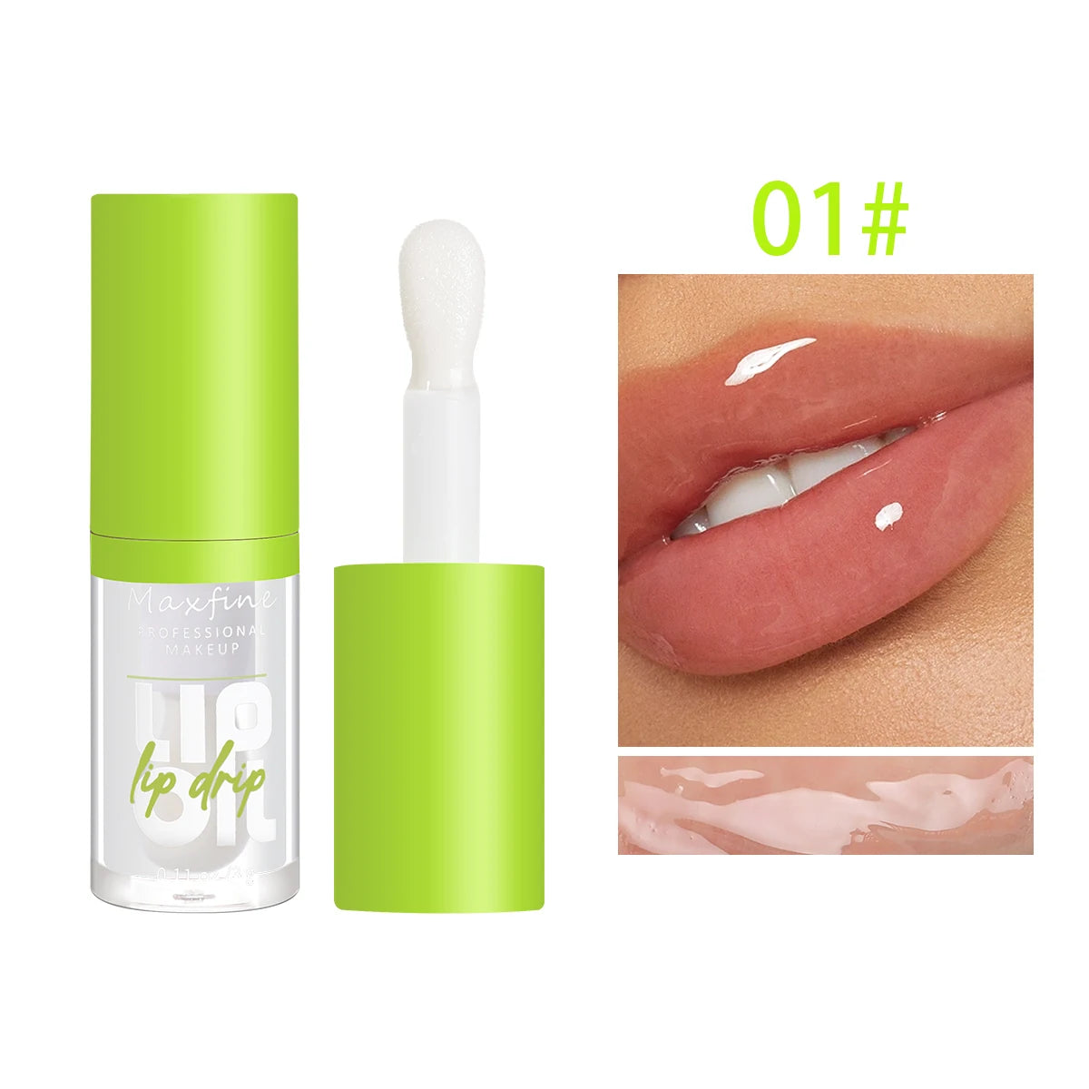 MAXFINE Moisturizing Lip Gloss - Luminous Transparent Lip Oil 3g