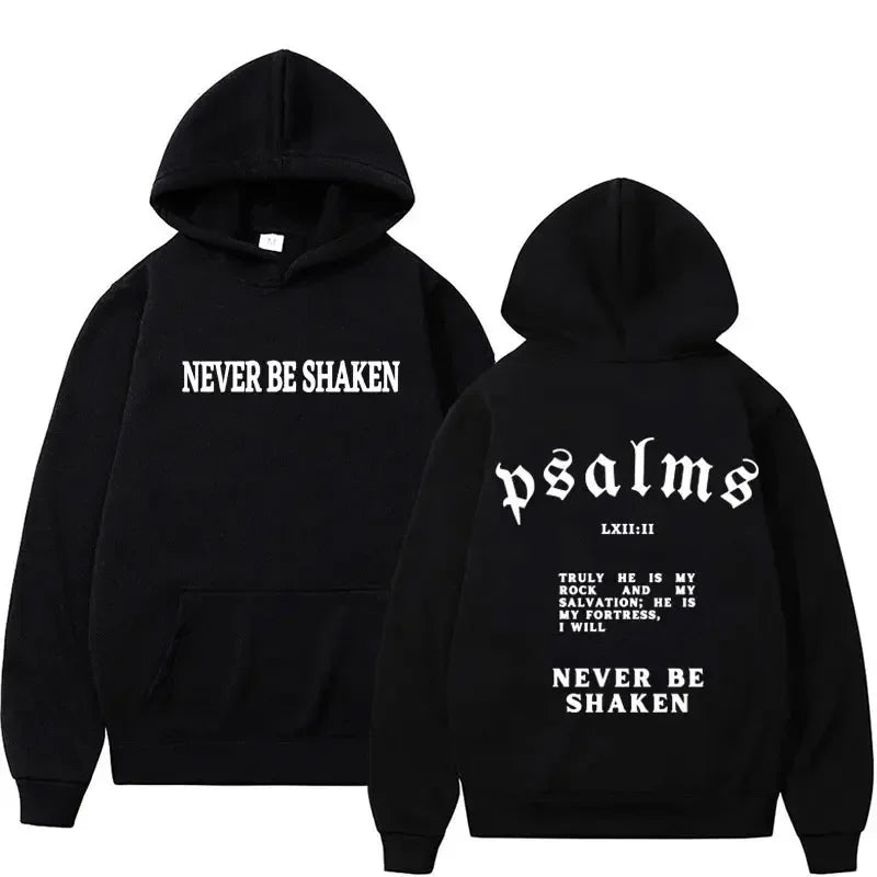 Christian Bible Verse Graphic Fleece Hoodie - Unisex Vintage Style
