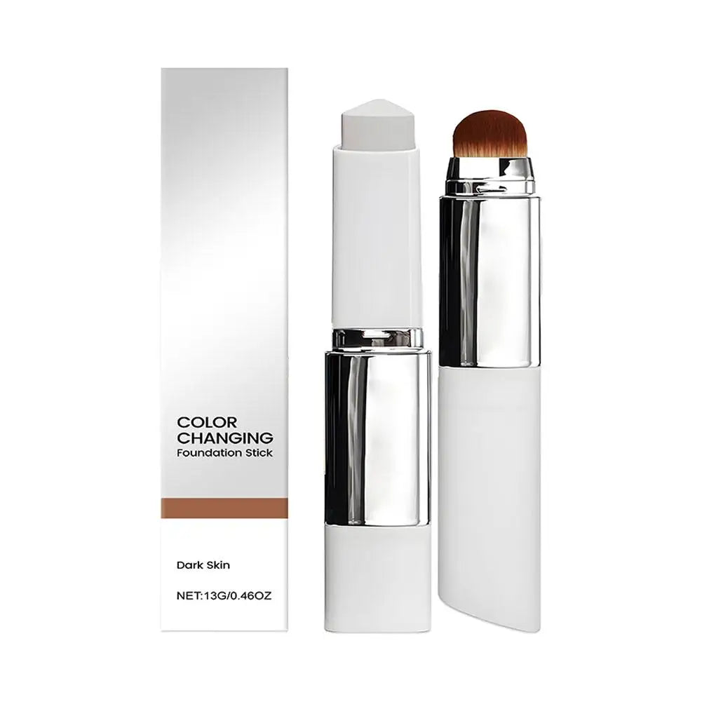 Color Changing Foundation 2 In 1 Stick Lightweight Moisturizing Brightening For All Skin Types
