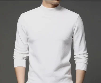 Mens Casual Knit Sweater Premium Warmth With Customizable Fit For Men And Everyday Comfort