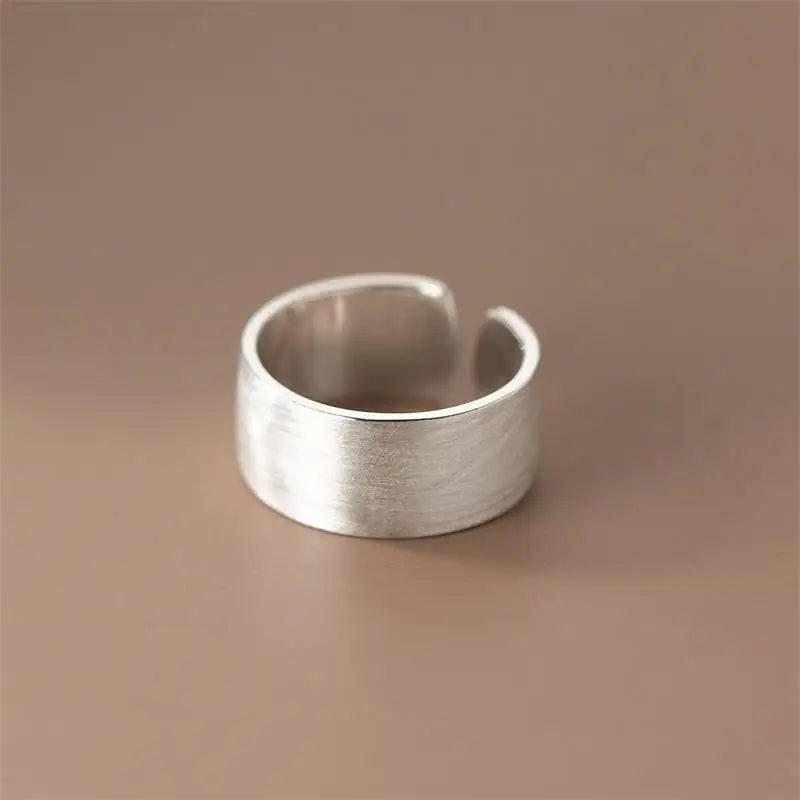 Korean Style Adjustable Wide Open Cuff Ring for Women