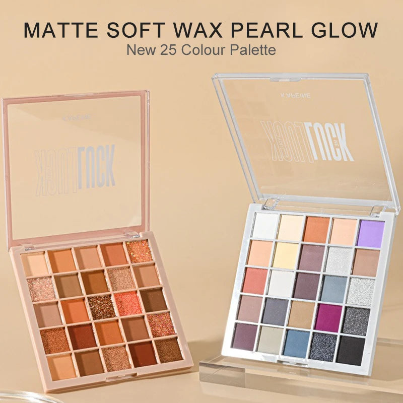 25Color Professional Eyeshadow Palette Eye Glitter Long Lasting Eye Shadow Pallet  Korean Makeup Palette Eye Shadow for Beginner