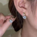 Exquisite Leaves Crystal Flower Stud Earrings For Women'S Aaa Zircon Rose Butterfly Tassel Earring Bride Wedding Jewelry