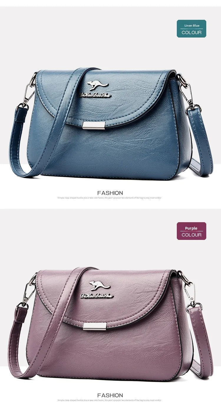 Soft Leather Crossbody Bag Large Capacity Fashionable Women's Shoulder Bag for Middle-Aged Mothers Hot Sale Of The Season New...