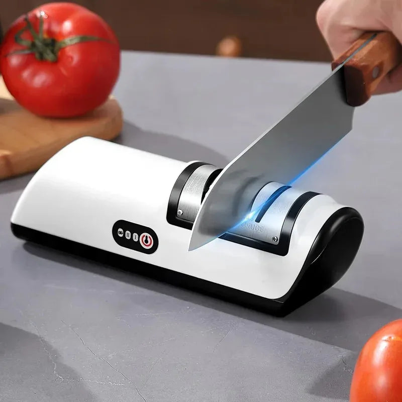 Afilador de Cuchillos Eléctrico de Cocina, Multifuncional Automático Profesional de 4 Velocidades, Accesorios de Cocina