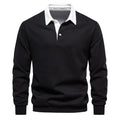 Men's Fleece Lined Hoodie Zip up Long Sleeve Stand Collar Versatile Winter Sweatshirt Business Casual Comfortable Polyester