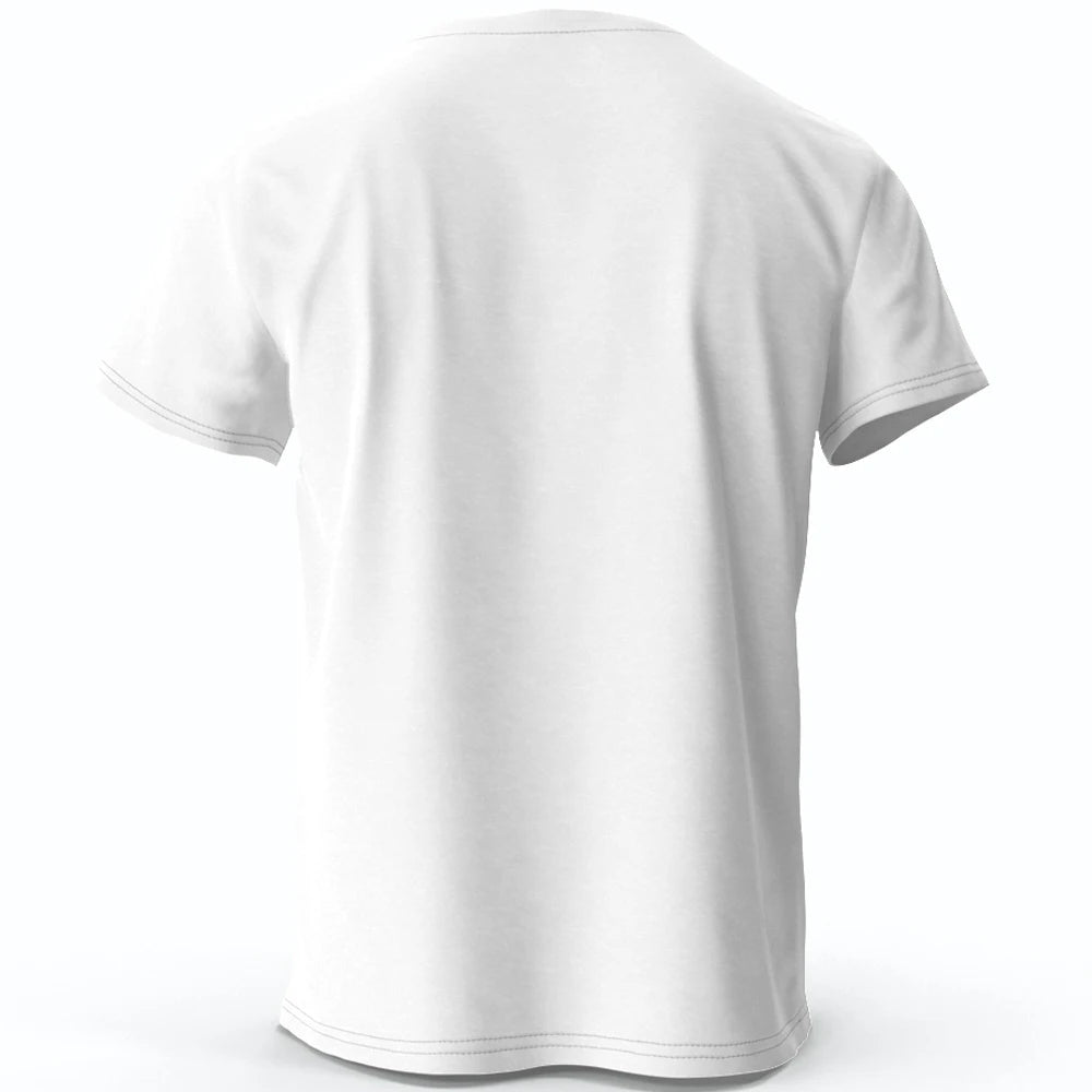 Work & Play Printed 100% Cotton T-Shirt Lightweight Round Neck Short Sleeve Tee Unisex Everyday Style