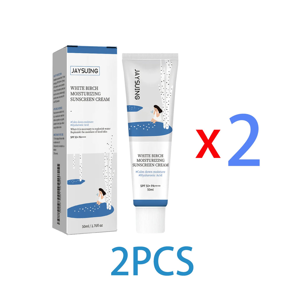 Daily Facial Sunscreen for Oily Skin Oil Control Brightening UV Protection Cream Lightweight Non Greasy Moisturizing Face Lotion