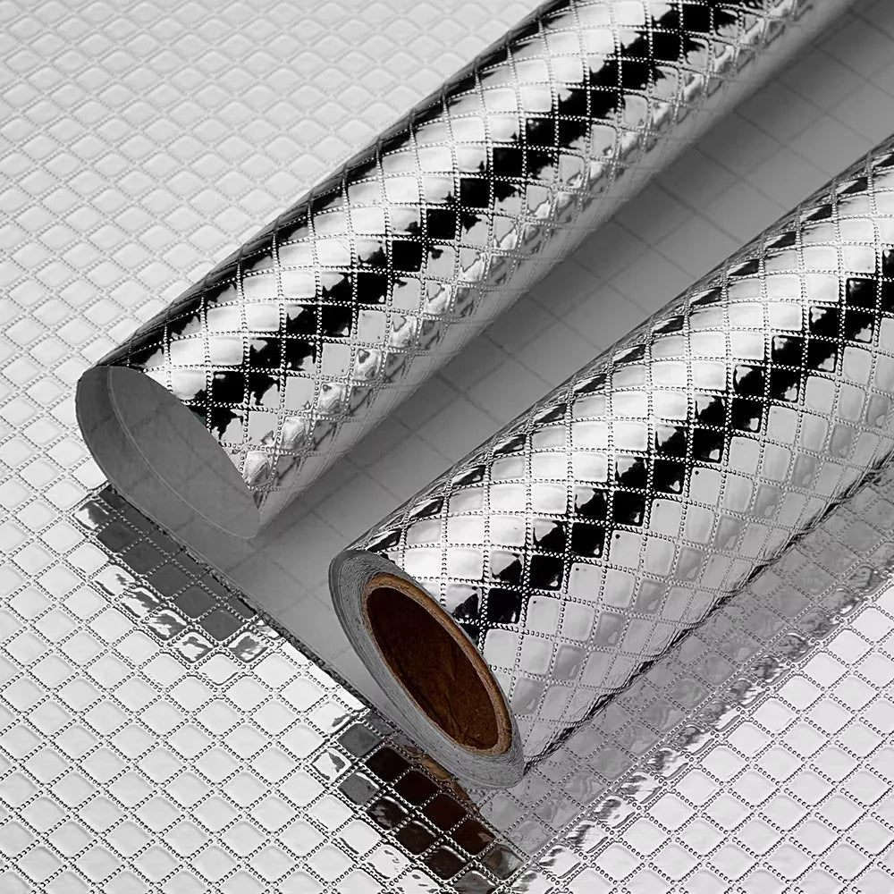 Pegatinas de pared de cocina resistentes a altas temperaturas, pegatinas a prueba de aceite, impermeables para gabinetes, estufas, papel de aluminio