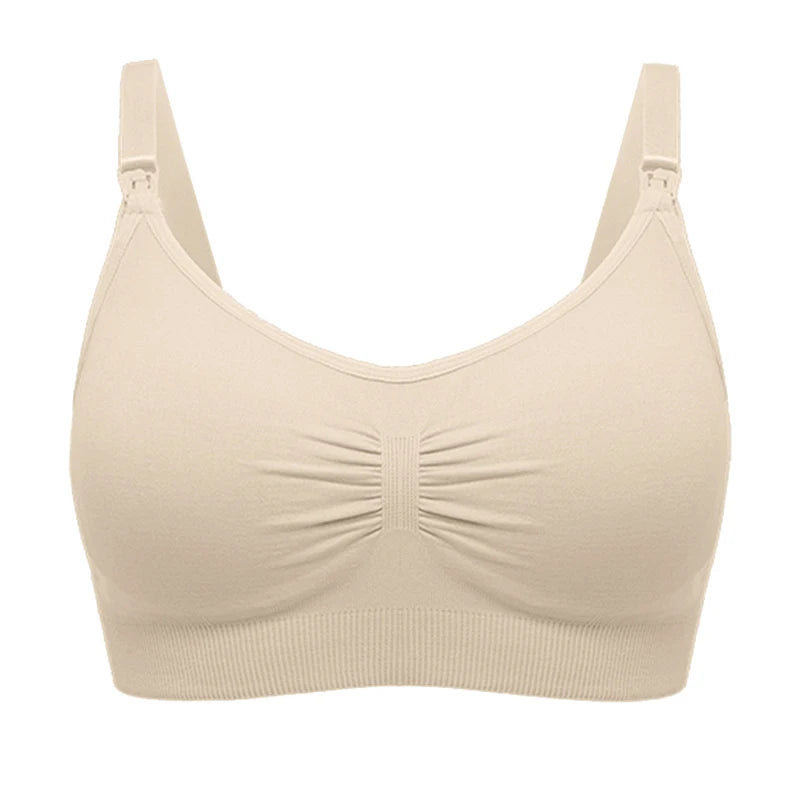 High Quality Plus Size Nursing Bra Breathable Women'S Breastfeeding Underwear Seamless Maternity Bra Push Up